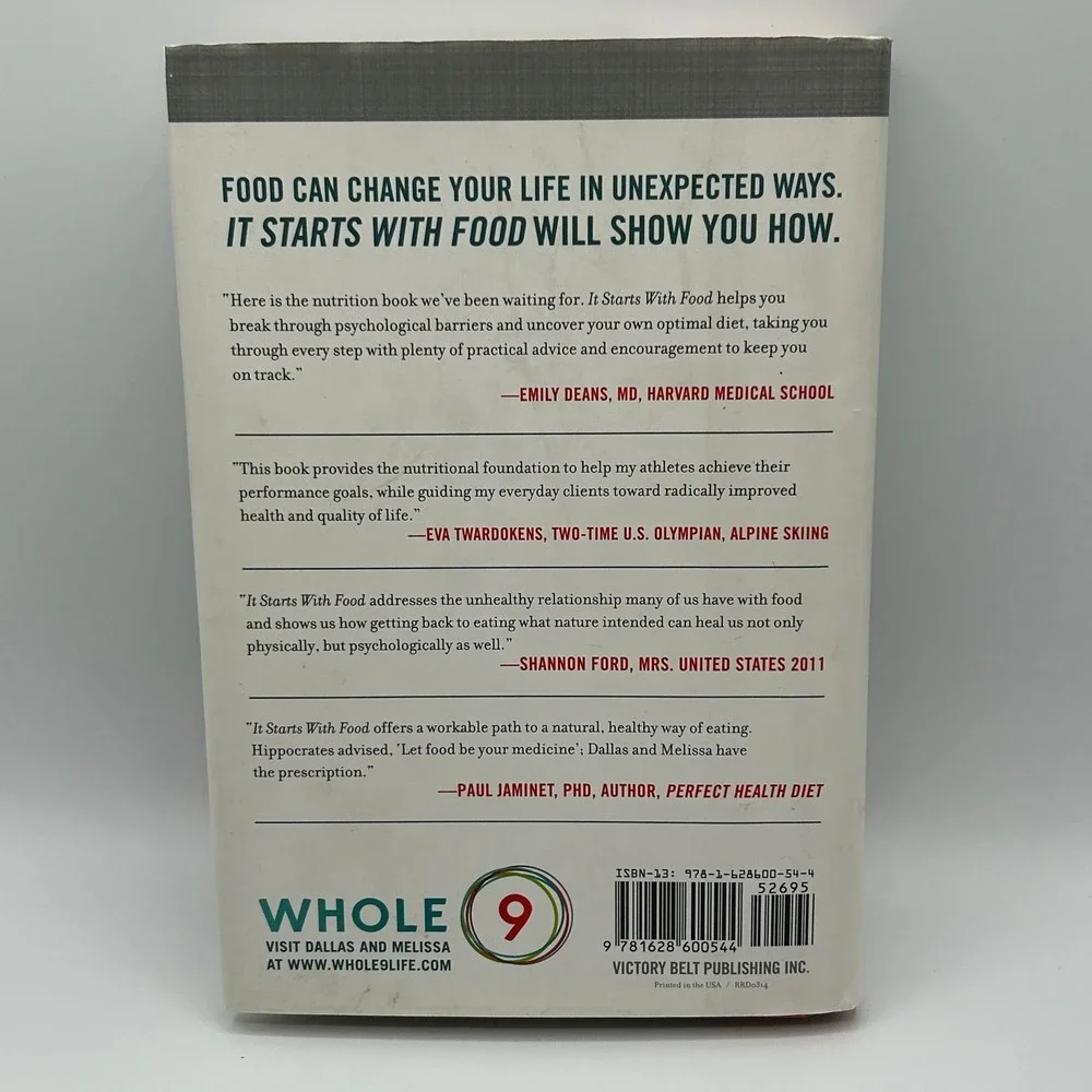 It Starts With Food Whole30 Dallas Melissa Hartwig Hardcover Health Diet Book